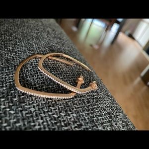 Michael Kors Squared Rose Gold hoops